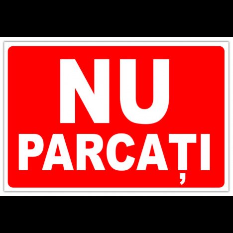 Indicator de informare nu parcati